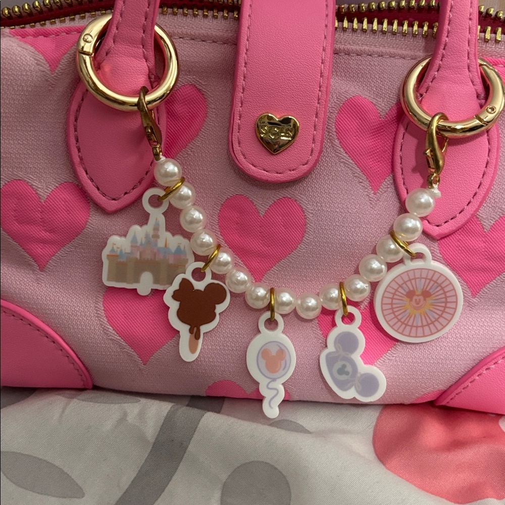 Stoney Clover Lane Pink Heart Mini Pouchette - Picture 8 of 8